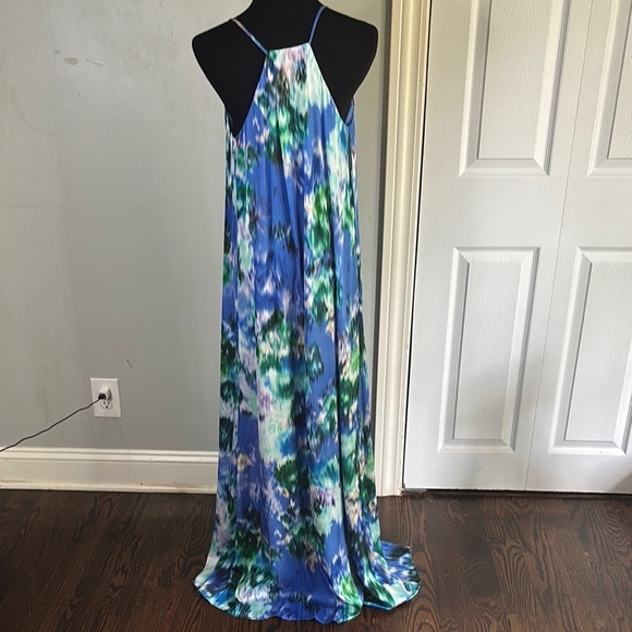 Chetta B Blue and Green Dress - Picture 3 of 6